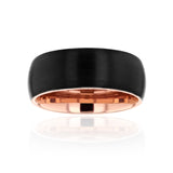 8mm Black Rose Sleeve Mackie Ring