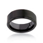 8mm Black Textured Kyle Ring