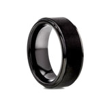 Textured Black 8mm Ring