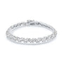 8+ Carat Diamond Collet Tennis Hira Bracelet - white gold option