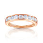 Round Lab-Grown Diamond Channel Set Wedding Band in 14k Rose Gold