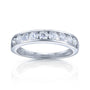 Round Lab-Grown Diamond Channel Set Wedding Band in 14k White Gold