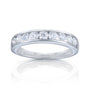 Round Lab-Grown Diamond Channel Set Wedding Band in 14k White Gold