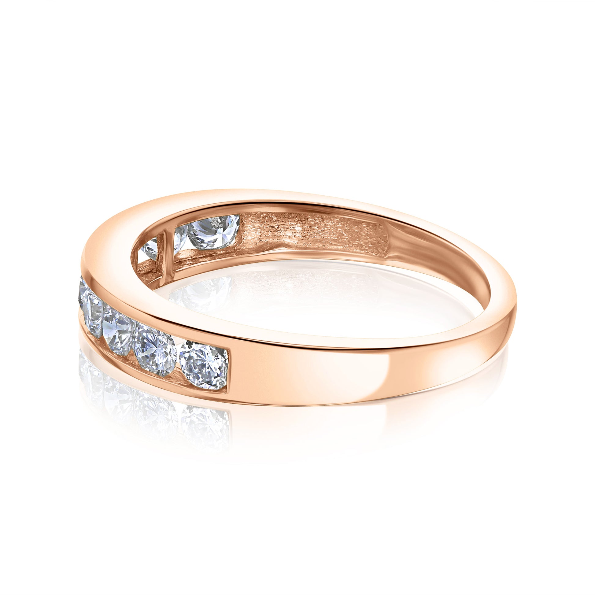 half eternity style in roe gold option