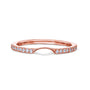 Lab Grown Diamond Shadow Ring - 61766 Series - rose gold option