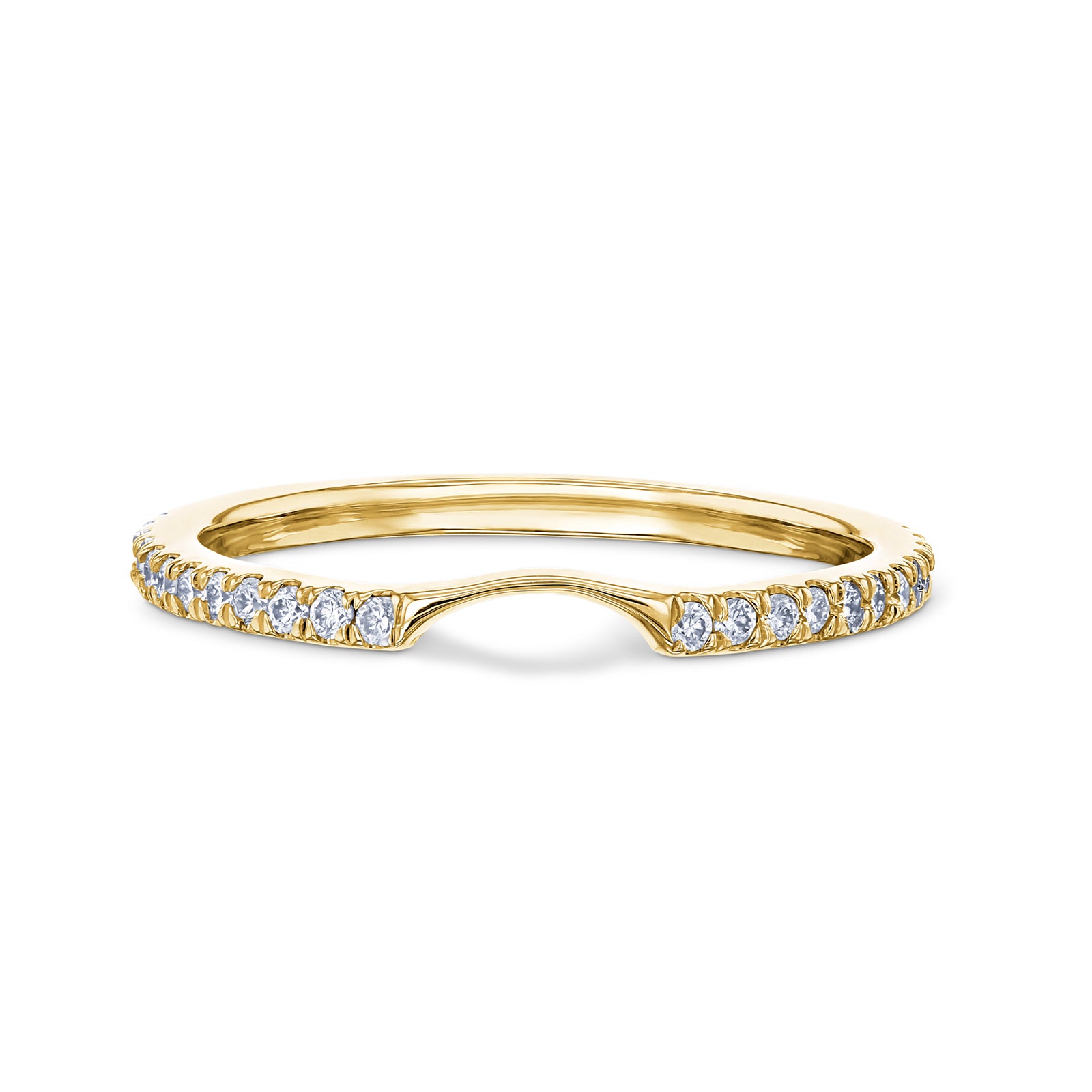 Lab Grown Diamond Shadow Ring - 61766 Series - yellow gold option
