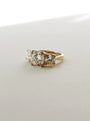 Tapering Solid Gold Band