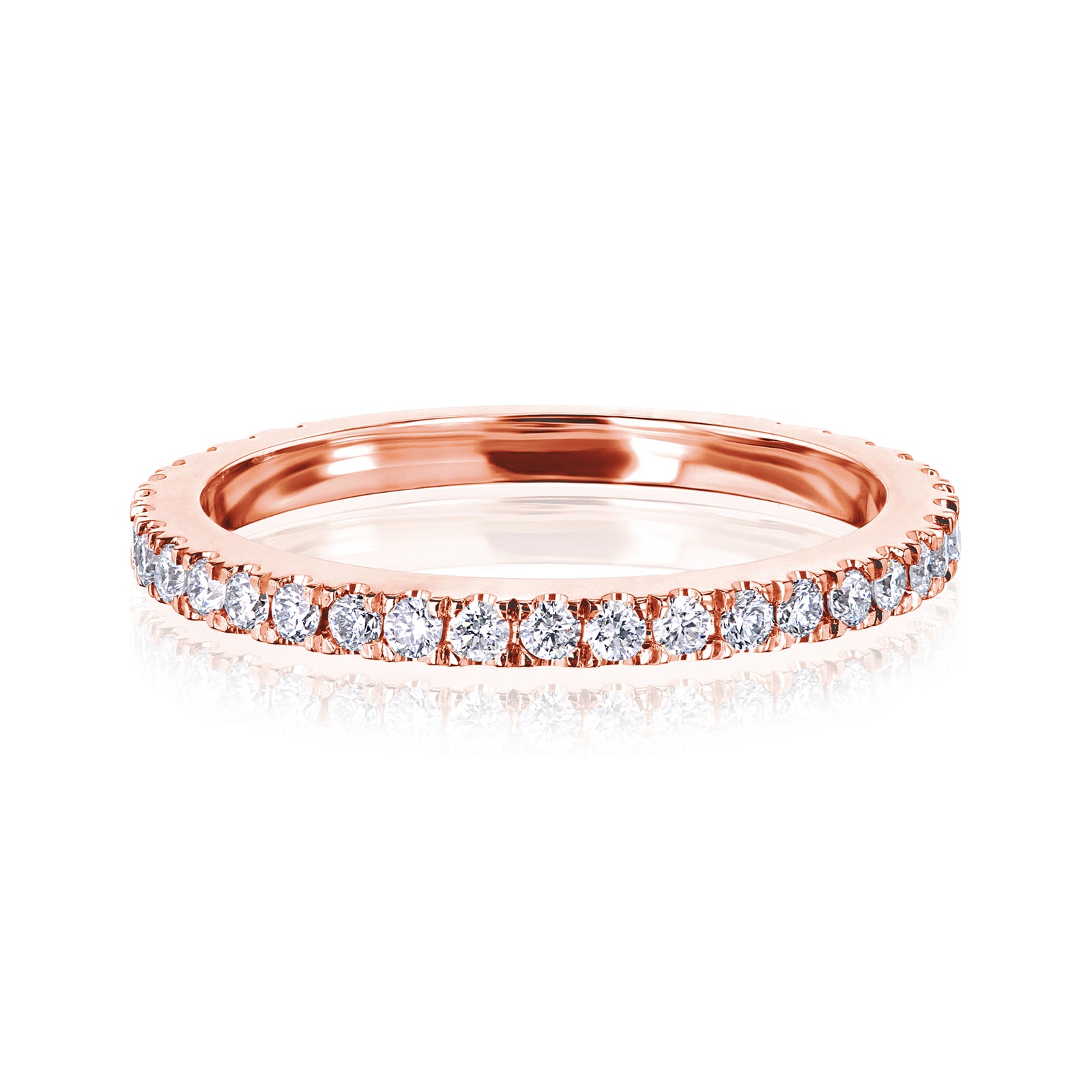 Diamond Vietta Wedding Ring in Rose Gold