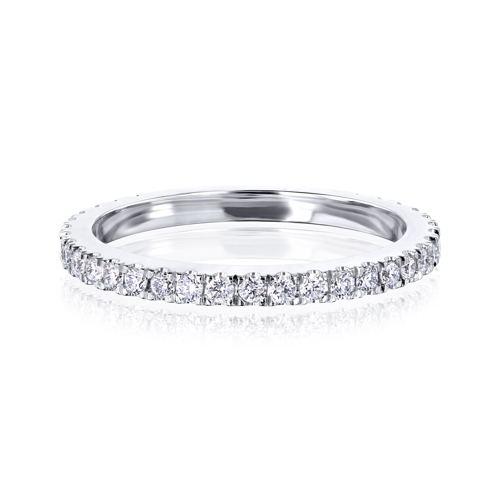 Diamond Vietta Wedding Ring in White Gold