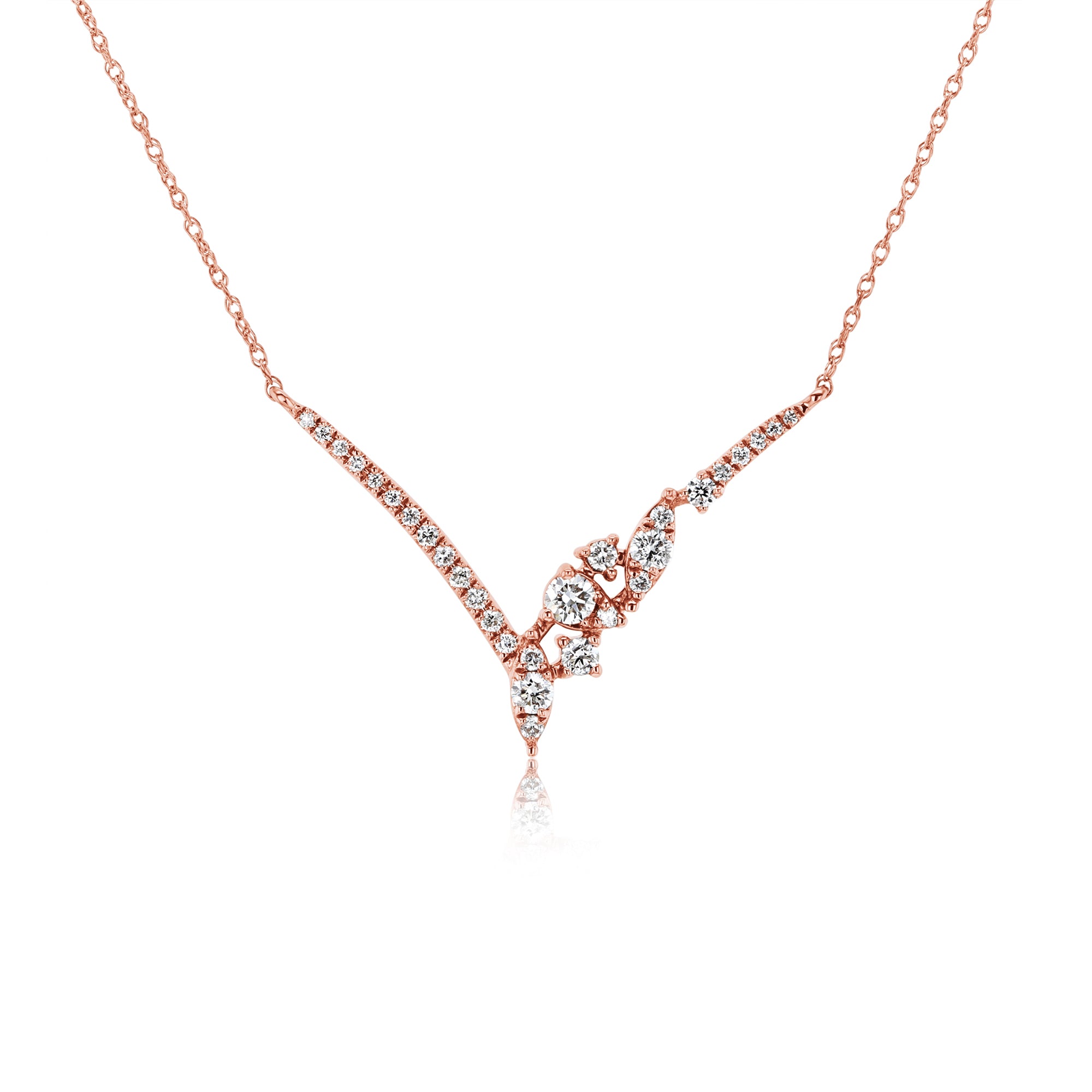 0.3 Carat Lab Grown Diamond Orion Chevron Necklace