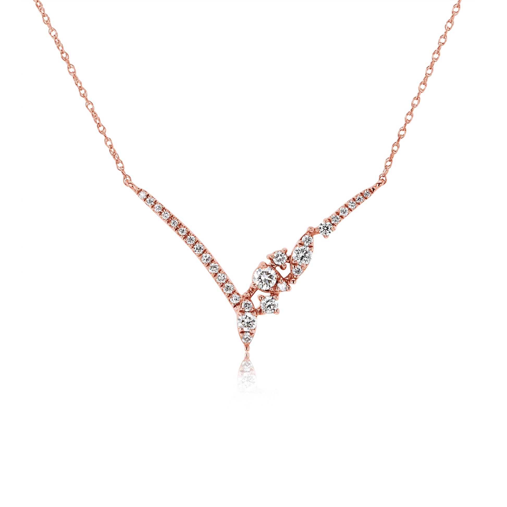 0.3 Carat Lab Grown Diamond Orion Chevron Necklace