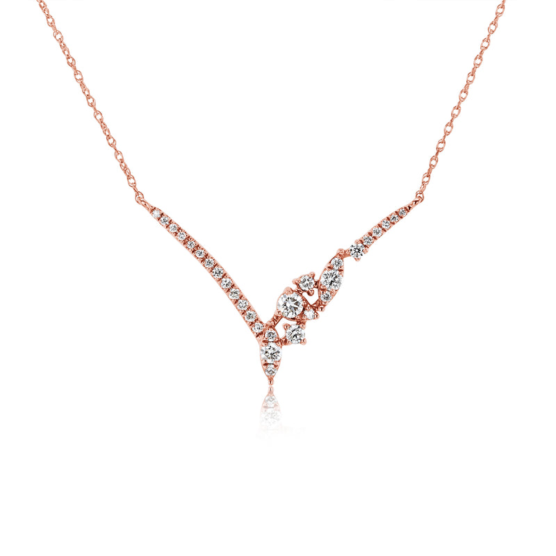 0.3 Carat Lab Grown Diamond Orion Chevron Necklace