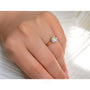 Kobelli 6-Prong Solitaire Plain Solid Gold Band Cathedral Engagement Ring