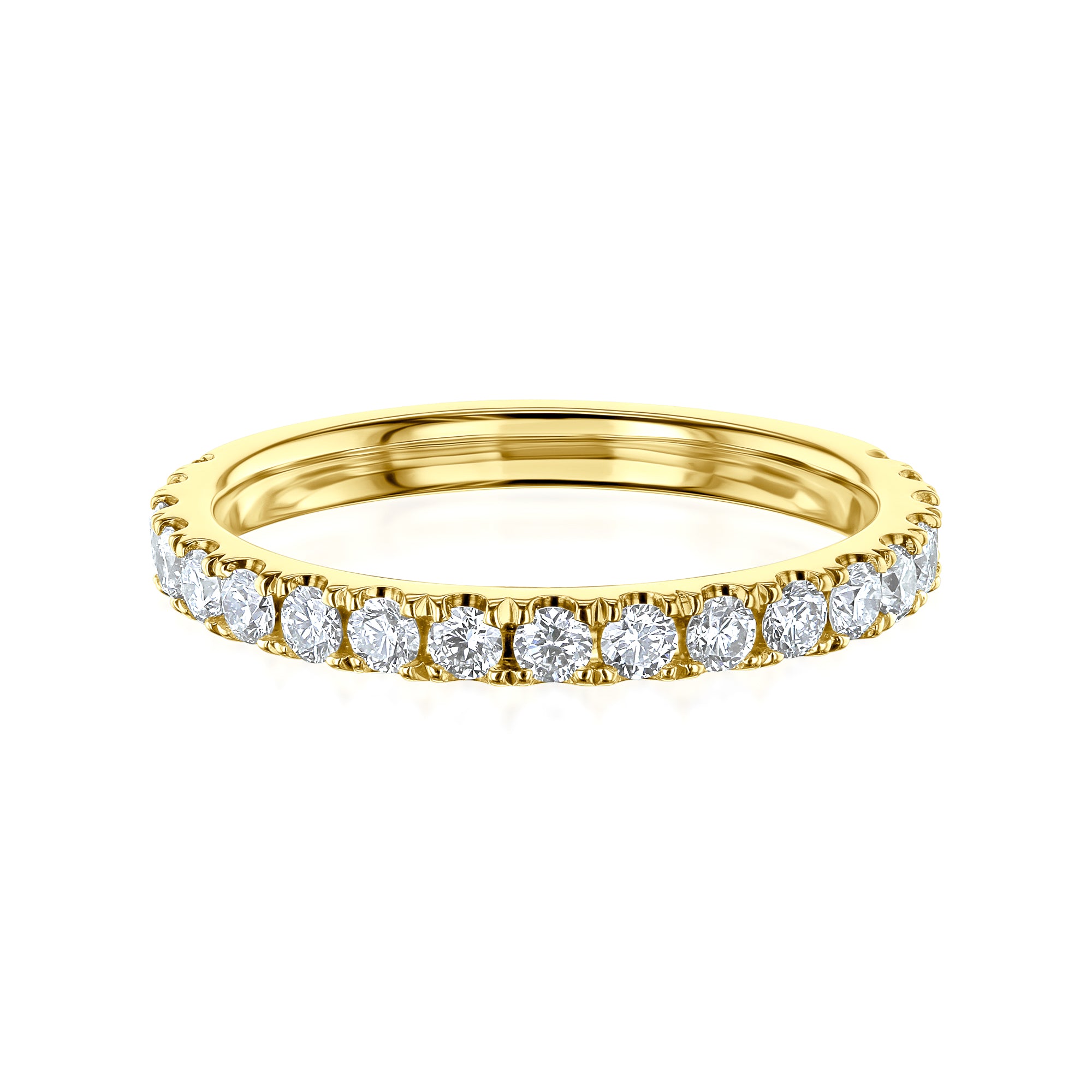 0.5 Carat Lab Grown Diamond Half Eternity Signature Bold Ring