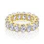 oval eternity ring in yellow gold