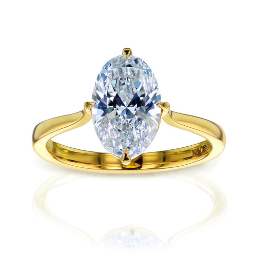 Oval Compass Prong Ring