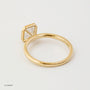 floating setting in yellow gold - 2 carat center