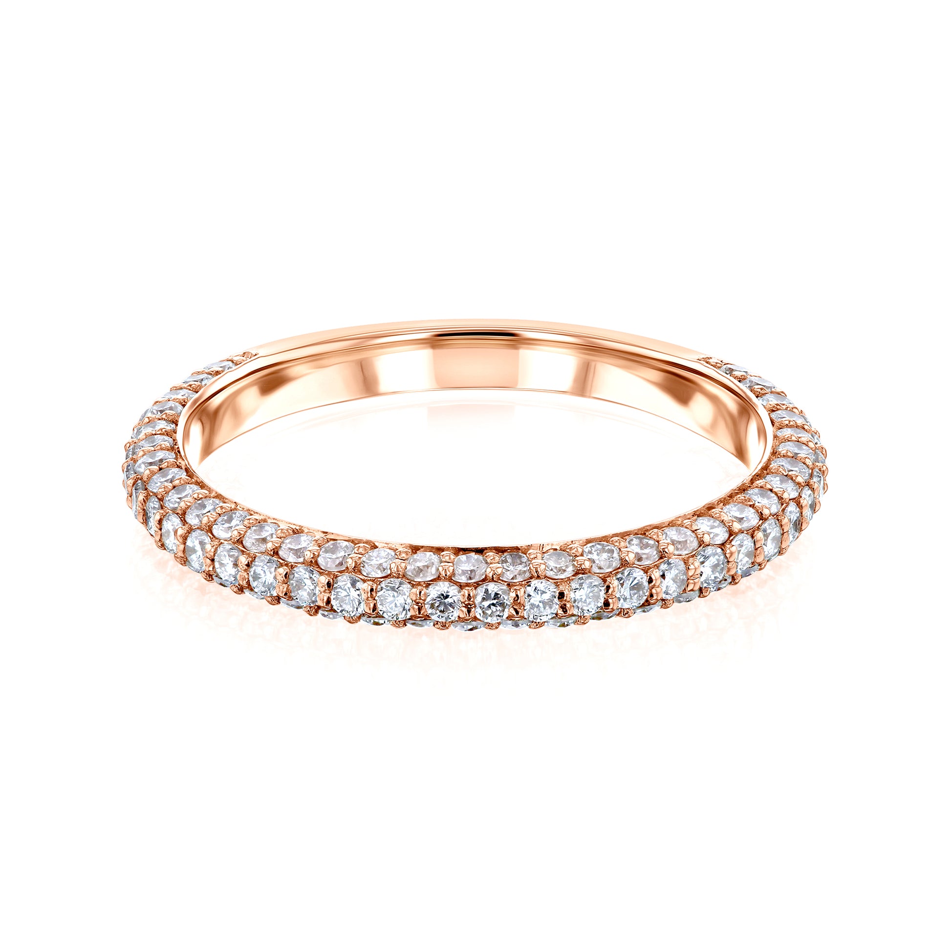 0.8 Carat Lab Grown Diamond Near Eternity Beverly Ring