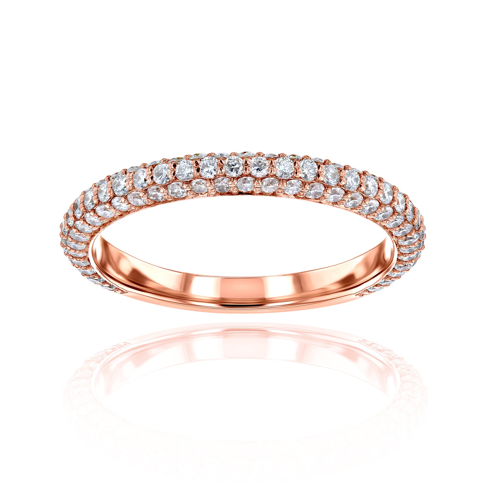 0.8 Carat Lab Grown Diamond Near Eternity Beverly Ring
