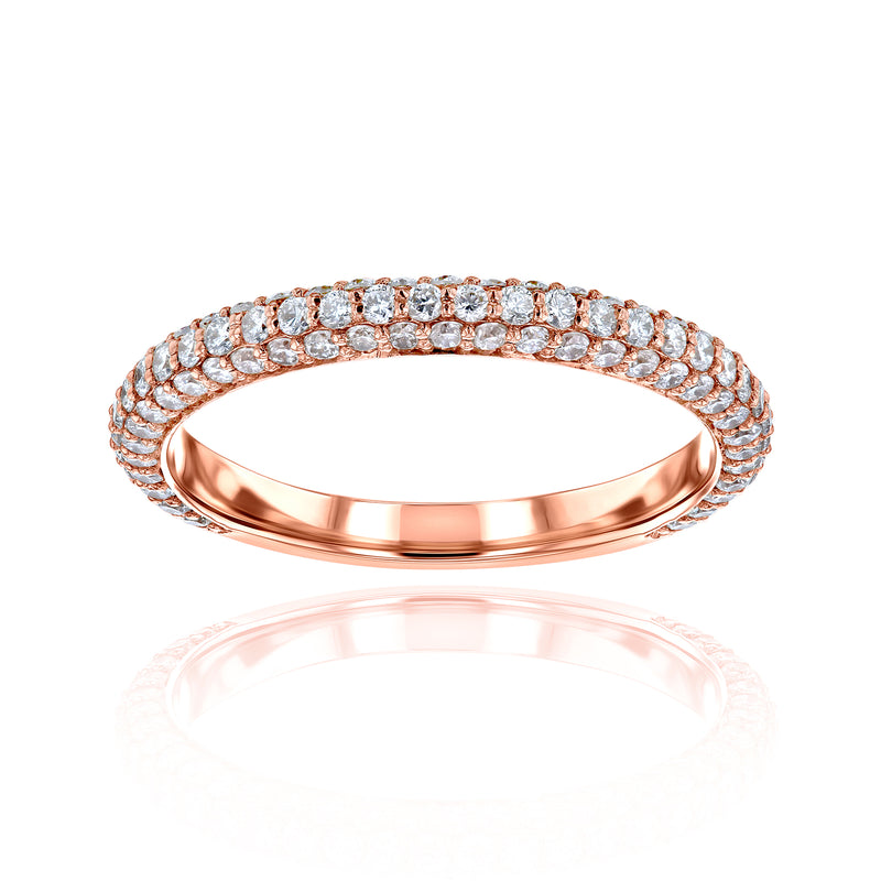 0.8 Carat Lab Grown Diamond Near Eternity Beverly Ring