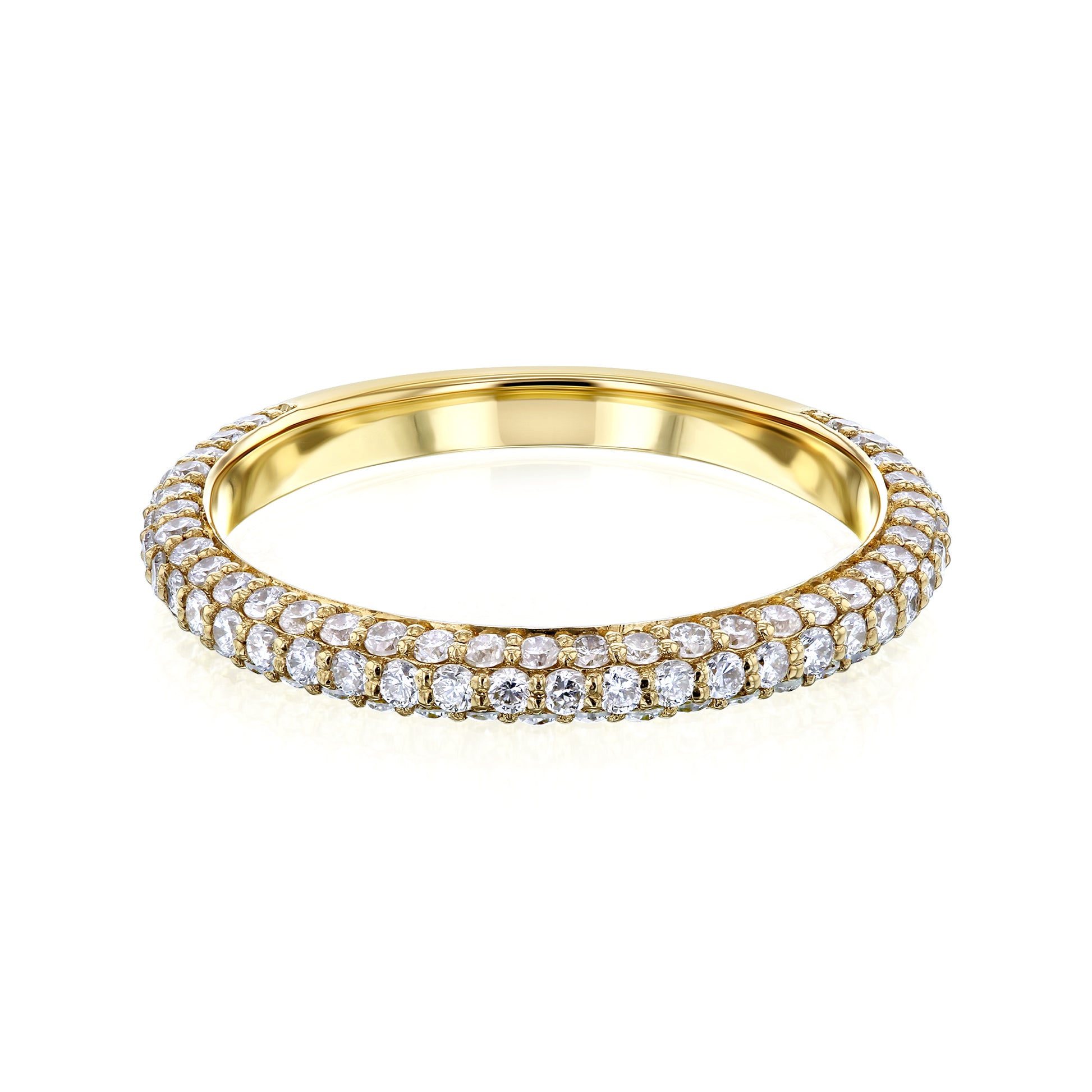 0.8 Carat Lab Grown Diamond Near Eternity Beverly Ring