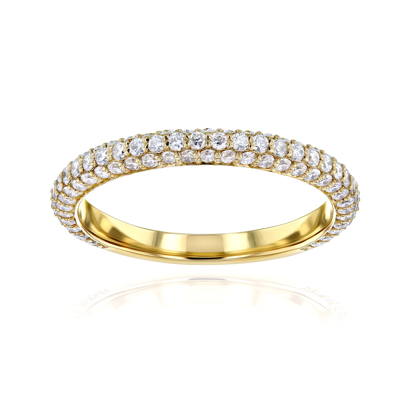 0.8 Carat Lab Grown Diamond Near Eternity Beverly Ring