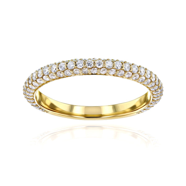 0.8 Carat Lab Grown Diamond Near Eternity Beverly Ring