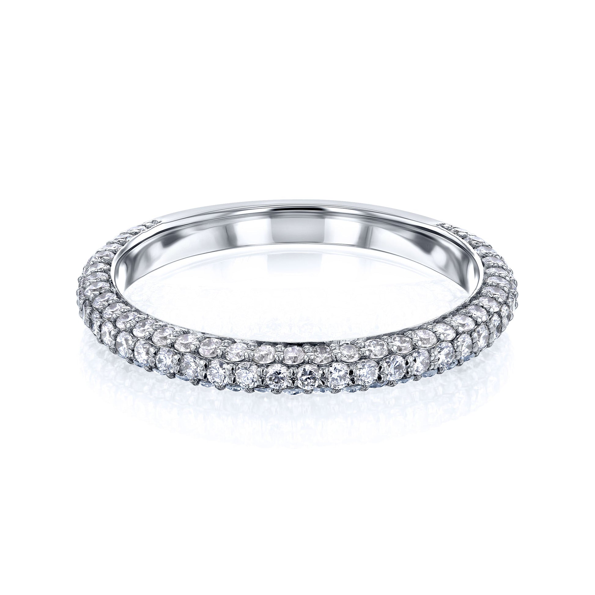 Kobelli Diamond-Coated Women's Wedding Band