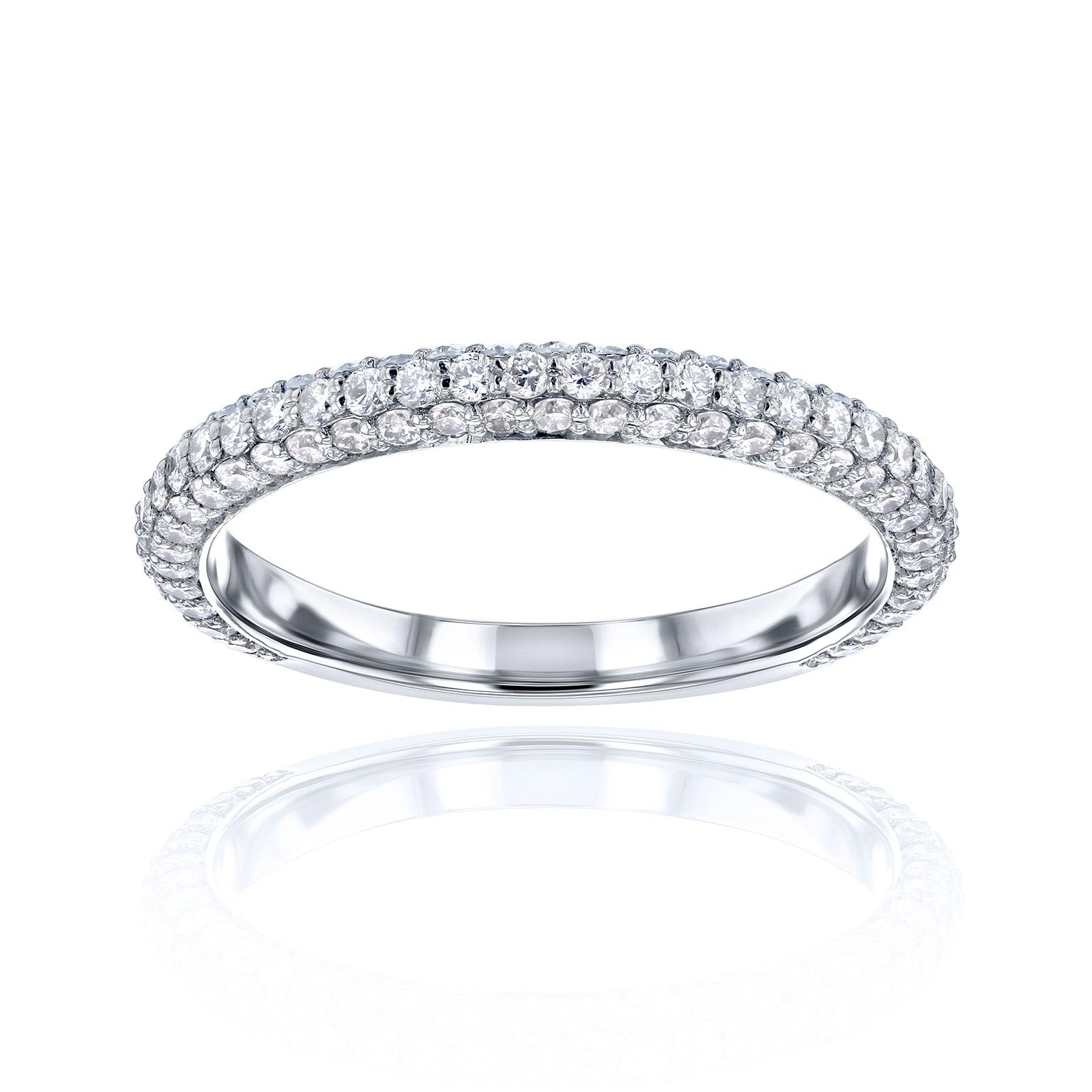 0.8 Carat Lab Grown Diamond Near Eternity Beverly Ring