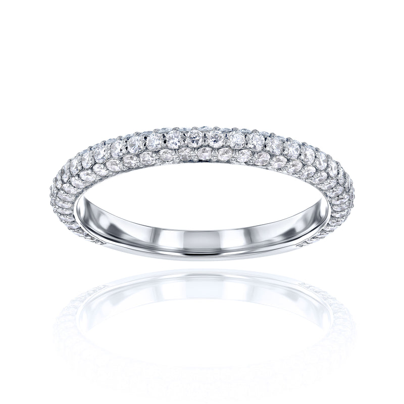 0.8 Carat Lab Grown Diamond Near Eternity Beverly Ring
