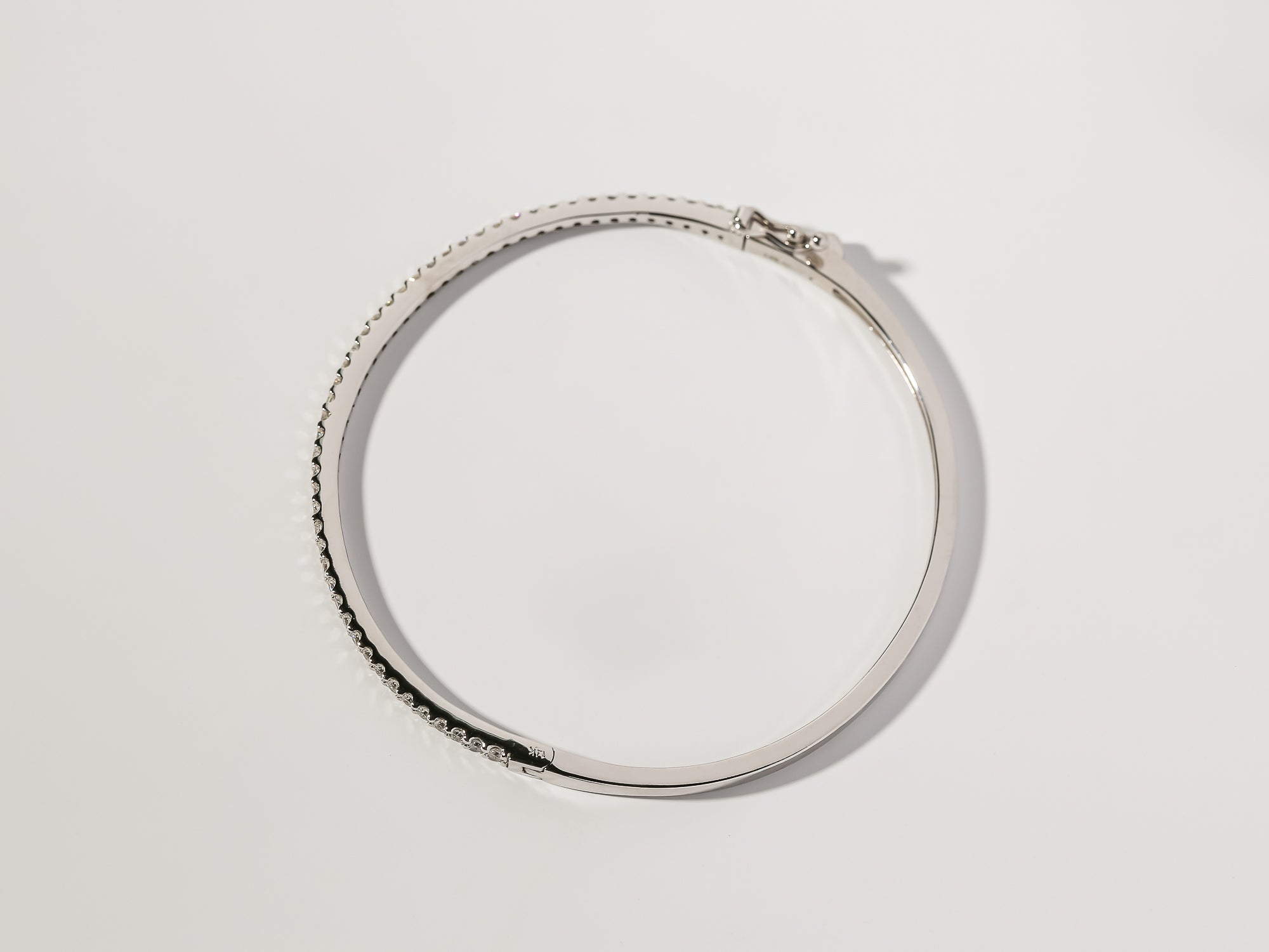 Kobelli White Gold Diamond Bangle