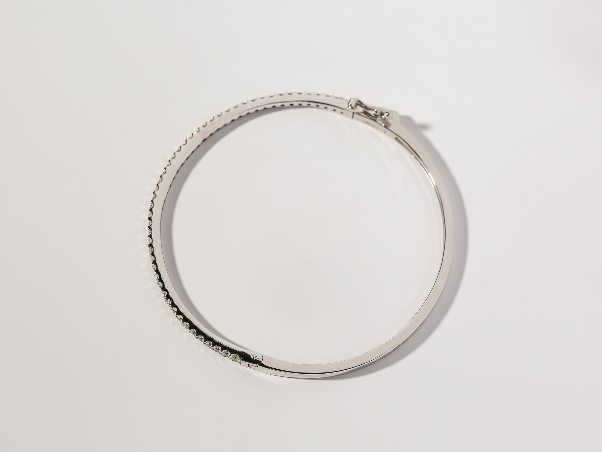 Kobelli White Gold Diamond Bangle