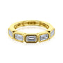 Kobelli Lab Grown Emerald Diamond Bezel 5-Stone Band