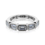 Kobelli Lab Grown Emerald Diamond Bezel 5-Stone Band
