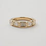 Kobelli Lab Grown Emerald Diamond Bezel 5-Stone Band - Lifestyle Image