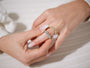 Eternal Bora Band Oval Bezel Diamond Ring