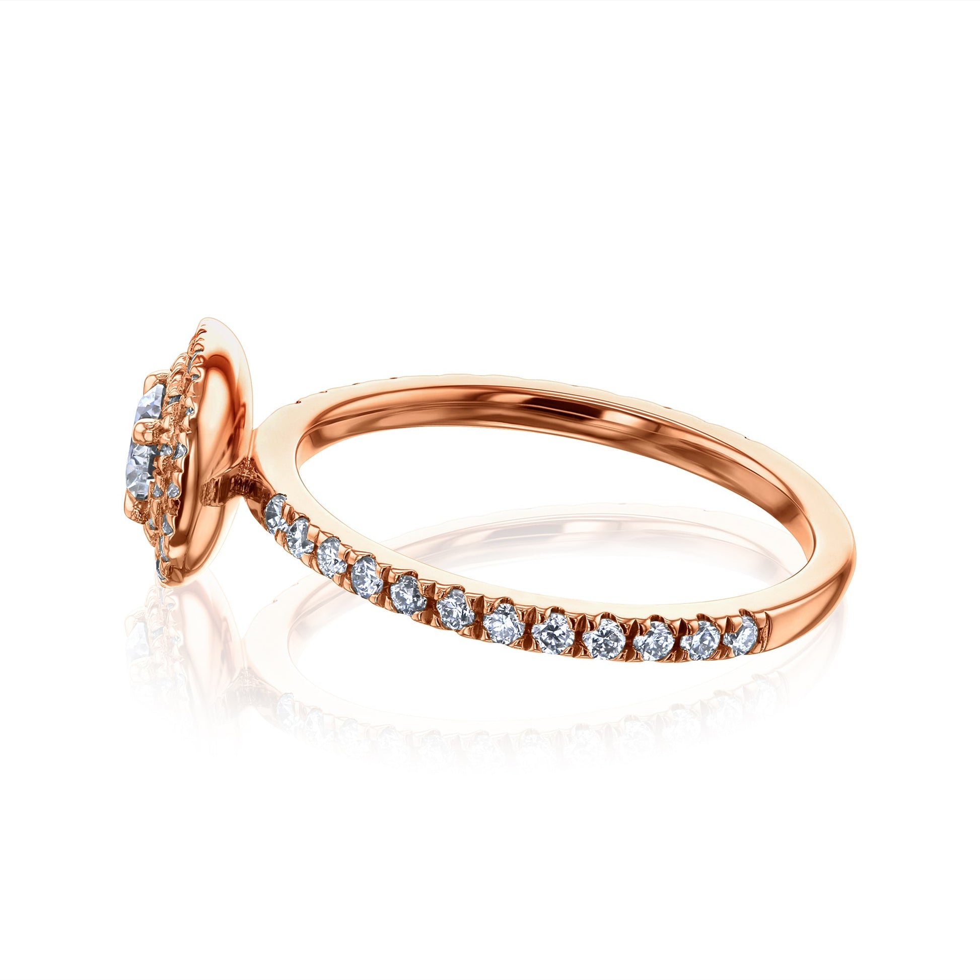 Kobelli Large Oval Diamond Halo Ethical & Sustainable Engagement Ring