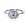 Kobelli Large Oval Diamond Halo Ethical & Sustainable Engagement Ring