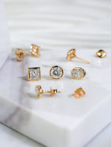 Princess Chubby Bezel Studs