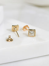 Princess Chubby Marshmallow Bezel Studs