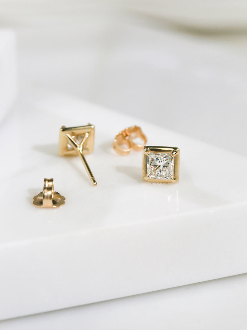 Princess Chubby Bezel Studs