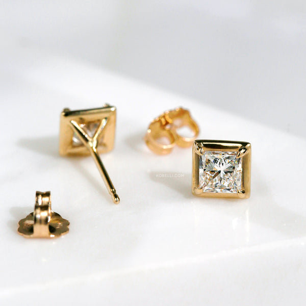 Princess Chubby Marshmallow Bezel Studs