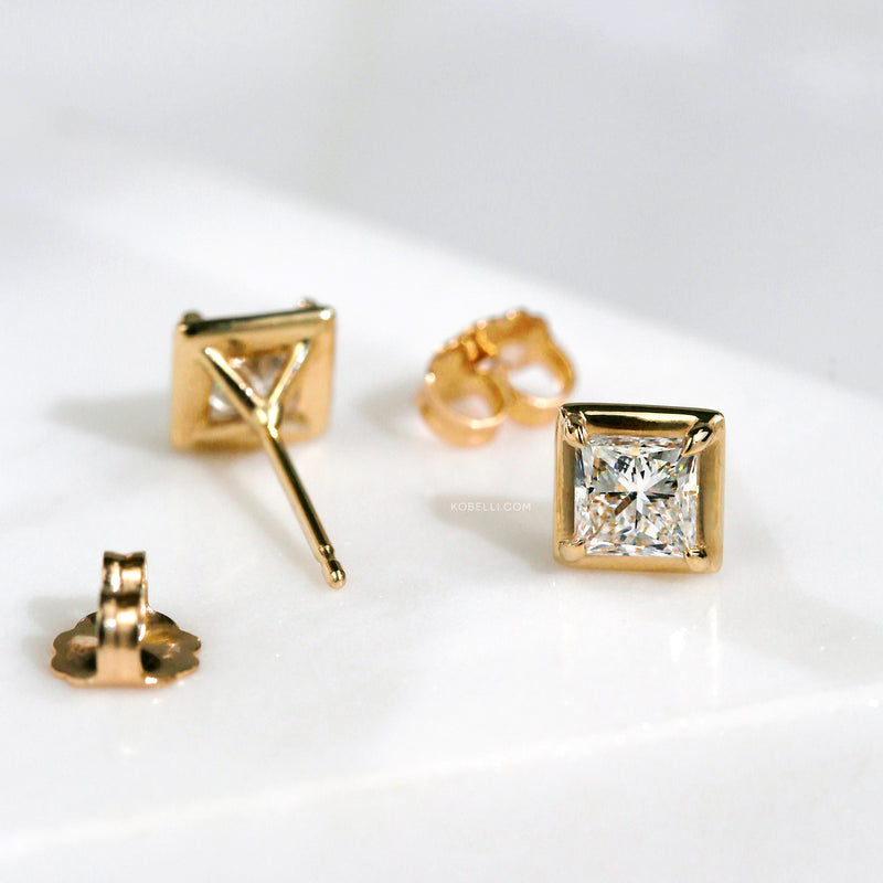 Princess Chubby Marshmallow Bezel Studs