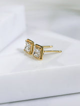 Princess Chubby Marshmallow Bezel Studs