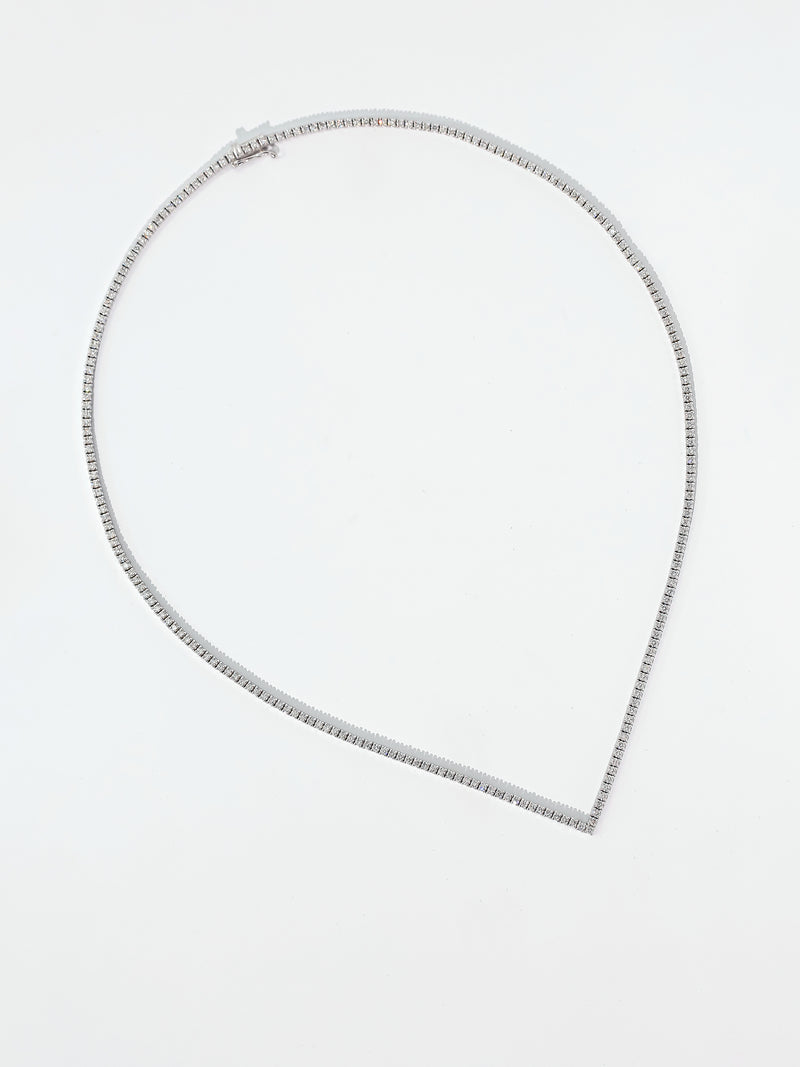 Theia Chevron Diamond Necklace