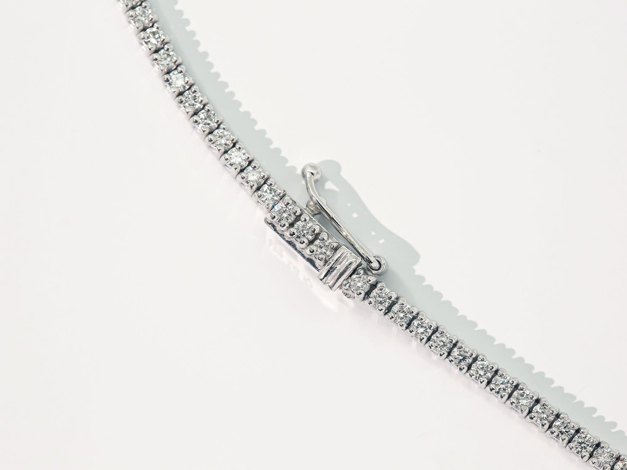 Theia Chevron Diamond Necklace - 4.15 Carats TDW Tennis Eternity