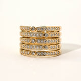 5-Strand Diamond Fashion Ring