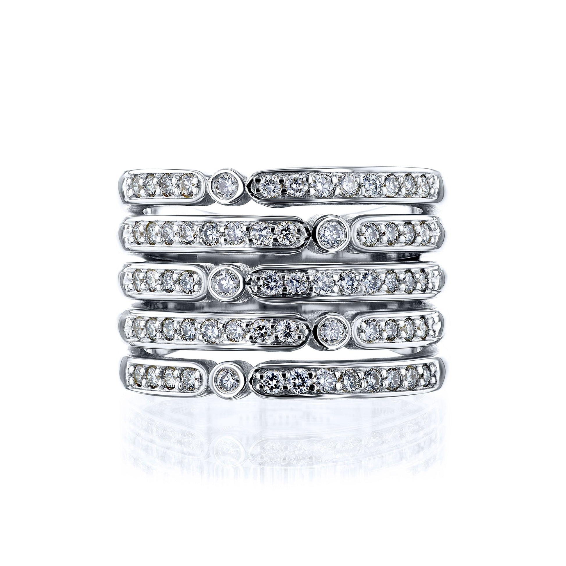 Kobelli Diamond-Coated Women's Wedding Band
