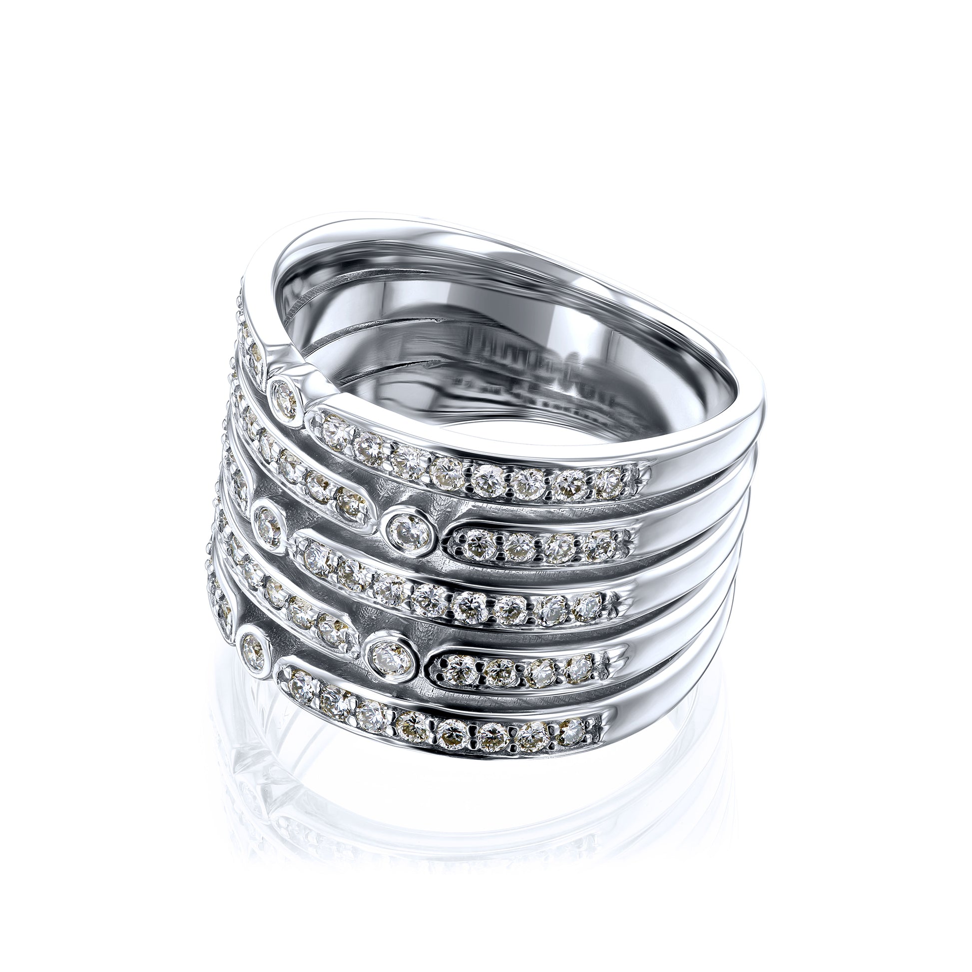 5-Strand Diamond Fashion Ring