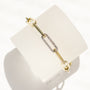 Diamond Paperclip Gilda Bracelet